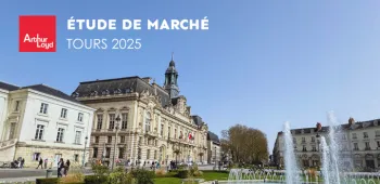 Étude de marché immobilier d’entreprise à Tours 2025 Vue de Tours avec le Palais de Justice, illustration de l’étude de marché immobilier d’entreprise 2025 à Tours