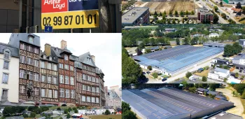 Atelier, Entrepôts et Locaux Commerciaux à Rennes Panneau de commercialisation et divers types de biens d'immobilier professionnel à Rennes
