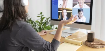 Télétravail en visioconférence